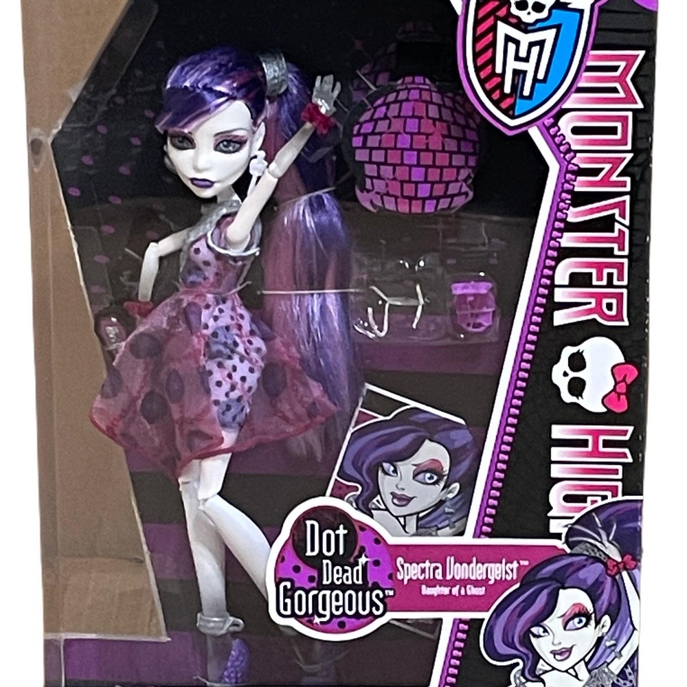 Monster High Dot Dead Gorgeous Spectra Vondergeist Doll 2011 Mattel X4531 - NIB